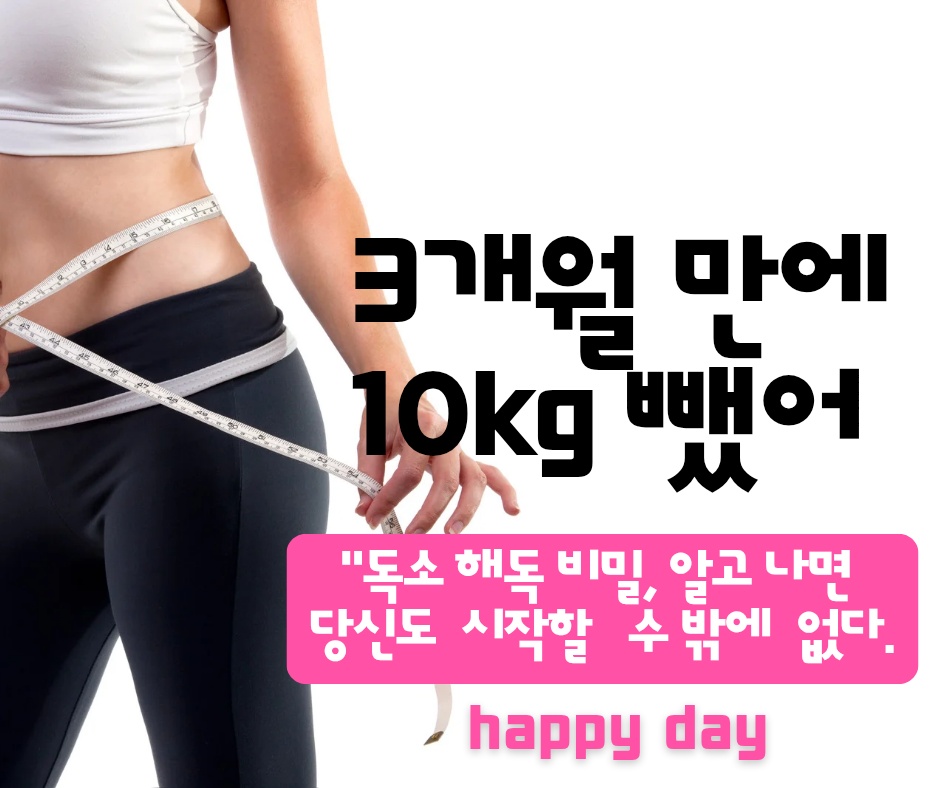 3 개월 만에 10kg  감량,   프리미엄 해독  프로젝트 !!!